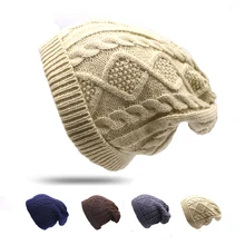 Повседневная зимняя шапка, женские шапки с узором, теплая шапка бини, Элегантные вязаные осенние шапки для женщин, теплая шапка с черепом, женская шапка