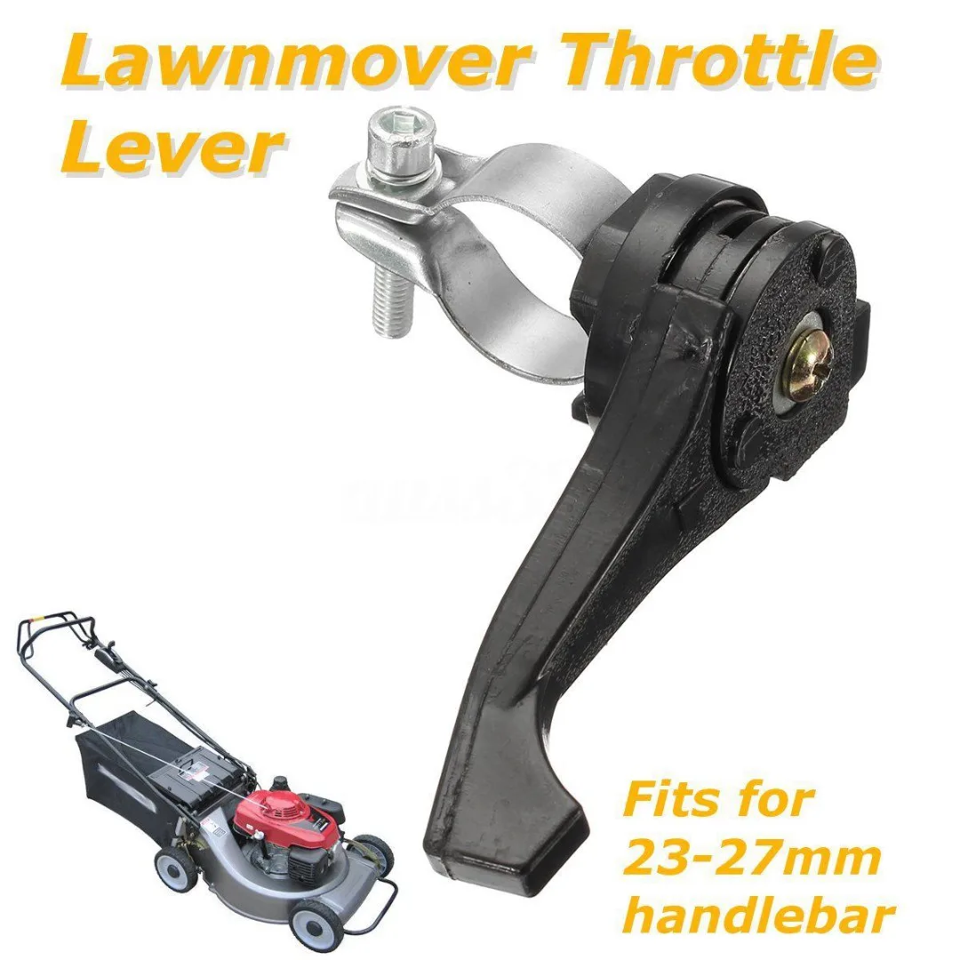Universal Black Lawnmover Throttle Lever For 23mm - 27mm Lawn Mower Handlebar