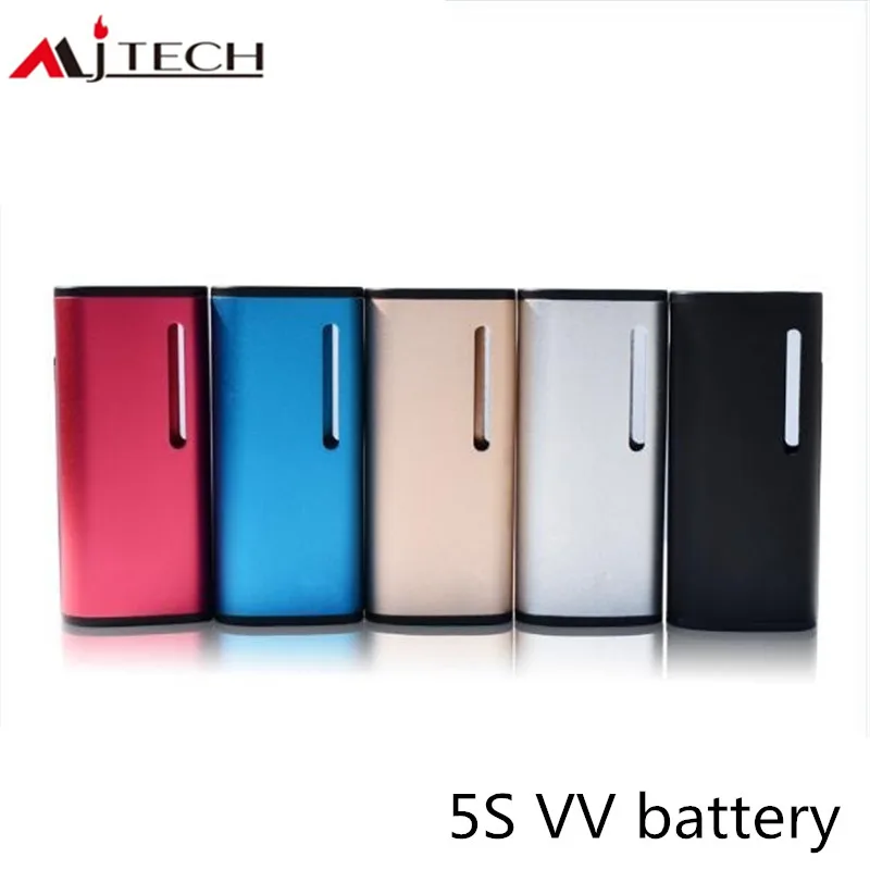 

Original Mjtech 5S VV Box Mod 650mah Battery Built-in Vape Box Mods 5S VV Battery 304 Stainless Steel Vape Pen Mini Kit