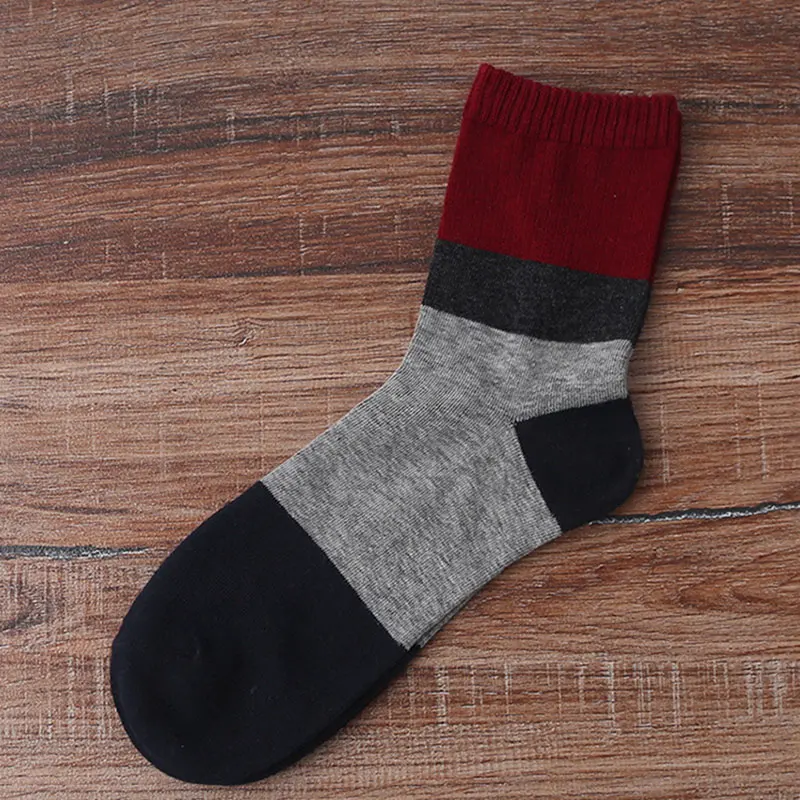 Otoño e Invierno de los hombres Calcetines de algodón caliente marca Hombre Calcetines para hombre Casual Calcetines Deporte Meias Homens grueso cálido transpirable calcetín