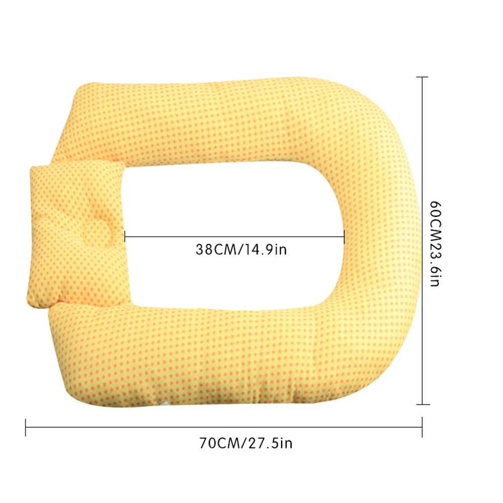Прямая Детские подушки для мам для беременных Детские u-образные грудные вскармливания подушка для младенцев обнимашка Хлопок Кормление талии подушка - Цвет: Цвет: желтый