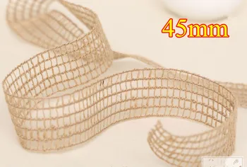 

45mm x10m Rustic Braided Hessian Jute Ribbon burlap Trims Edging gimp Tape Craft supplies Zakka macrame free shipping HOT
