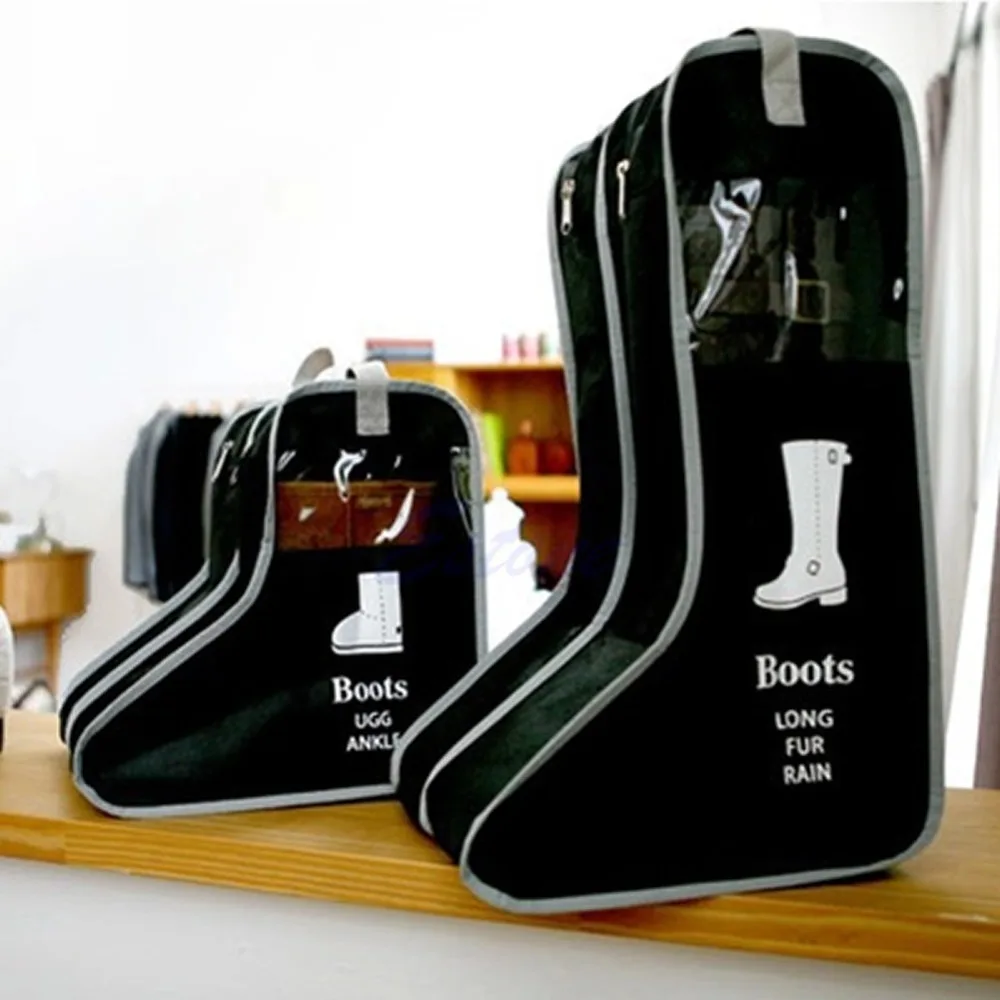 PP طويلة ركوب المطر حذاء من الجلد أحذية من الجلد تخزين مقسم حقيبة حالة السفر جديد XQ انخفاض الشحن