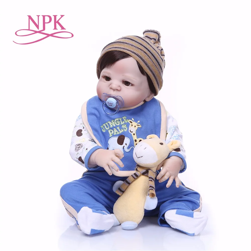 

57cm Baby Menina Alive 23'' Newborn Baby Dolls Full silicone Vinyl body Wear bebe Infant Clothes Truly Kids play house toddlers