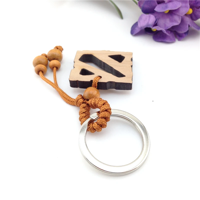 Мода мальчик онлайн игра деревянные брелки Dota 2 кулон брелок|fashion keychain|keychain