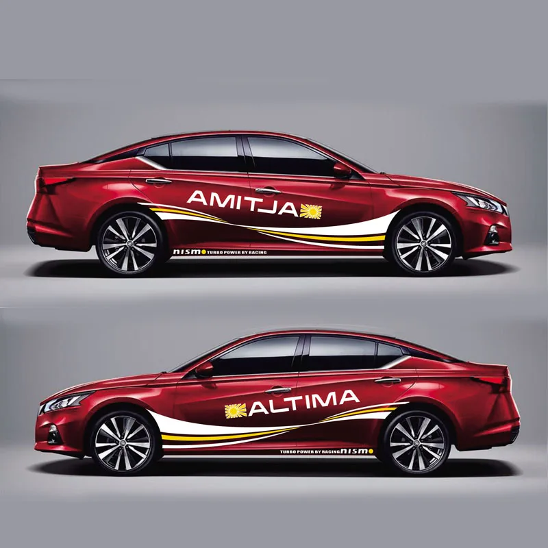 TAIYAO автомобильный Стайлинг спортивный автомобиль наклейка для Nissan ALTIMA Mark Levinson автомобильные аксессуары и наклейки Авто Наклейка - Название цвета: Red car B