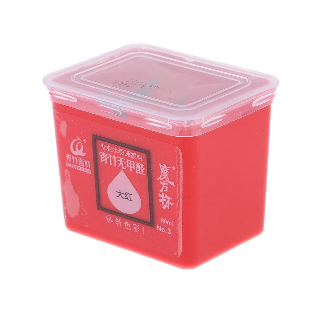 8 Colors High Quality Gouache Paint Set 80ml Jelly Cup Design Portable Case for Artists, Students, Gouache Watercolor Painting
