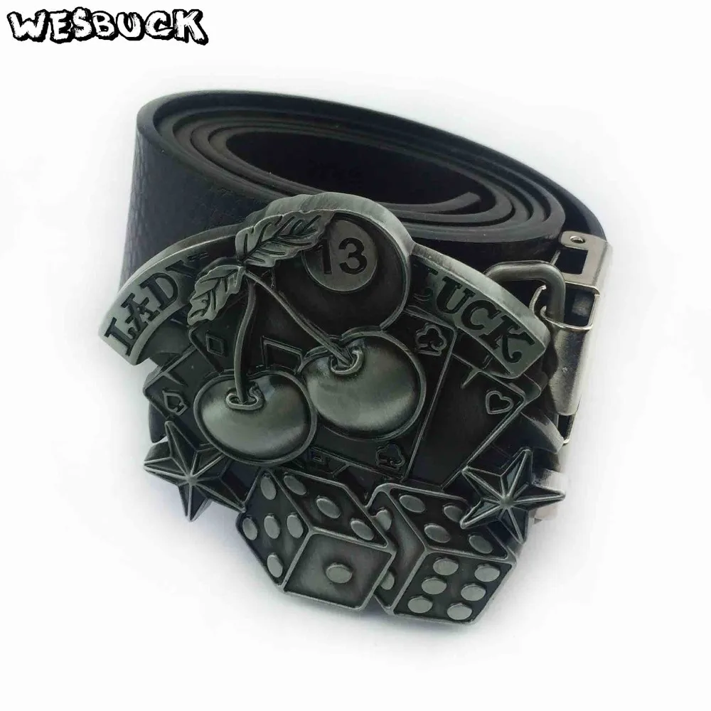 5 PCS MOQ WesBuck Brand New Style Vintage Lady Luck Casino Gamble Dice Enamel Belt Buckle Gurtelschnalle Boucle de ceinture | Дом и сад