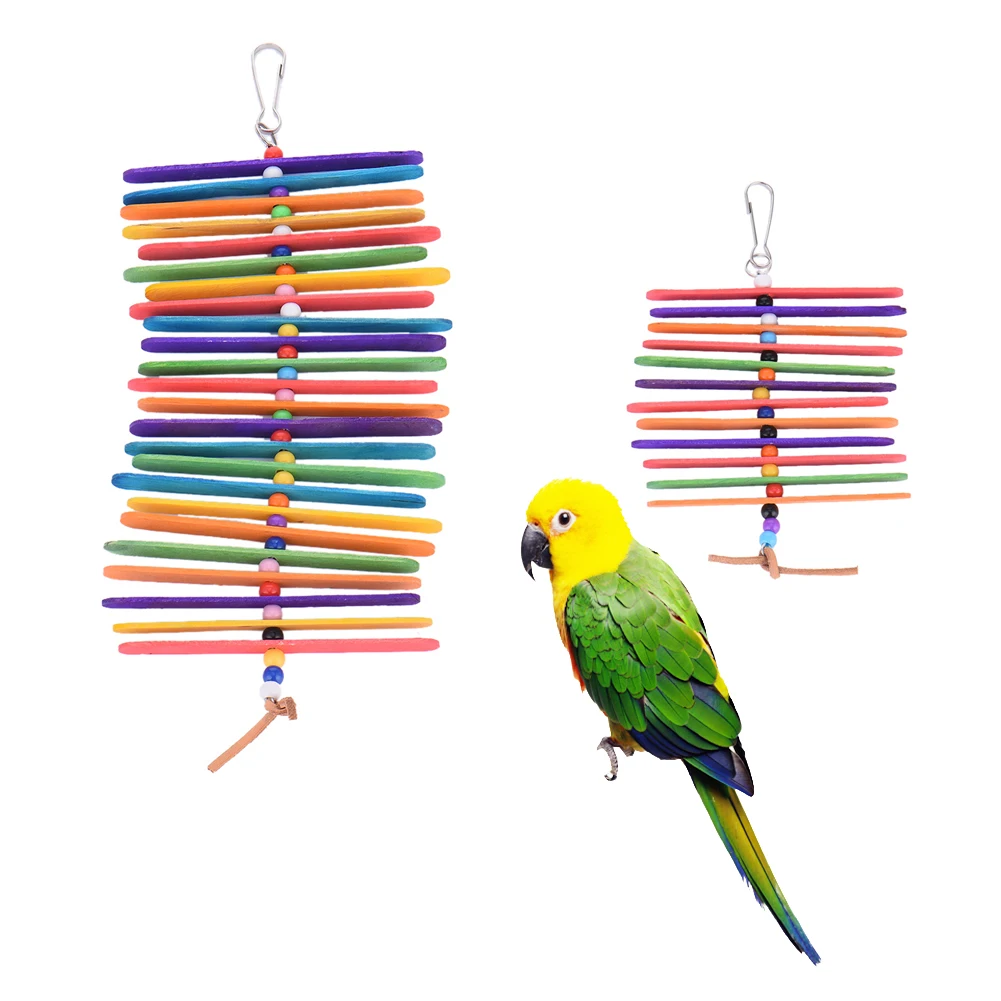 1 шт. Pet попугай восхождение игрушка палка дерево жевательные игрушки палочки для птиц попугай птицы игрушки дропшиппинг