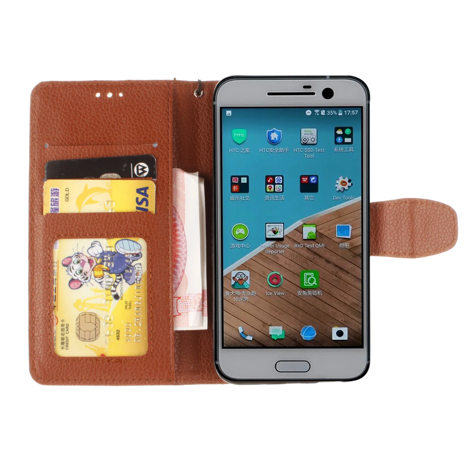Чехол книжка для HTC 10 life/HTC One M10 M 5 2 &quot однотонный кожаный чехол телефона M10h M10u 10h 10u