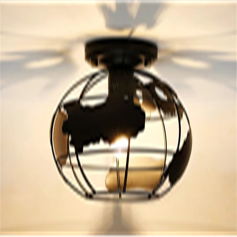 

Nordic aisle lights simple modern ceiling lights American corridor balcony window porch bedroom study wrought iron lamps GY174