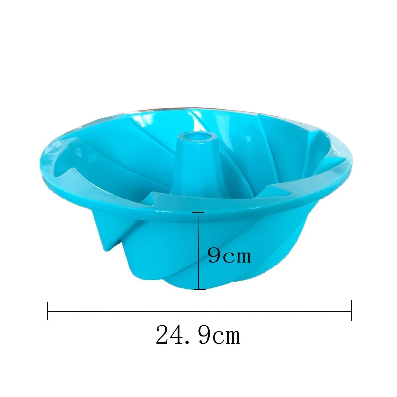 QuickDone Silicone Big Swirl Shape Butter Cake Mould Bread Bakeware Bakery Accessory For Cakes Mold Kitchen Baking Tools AKC6048