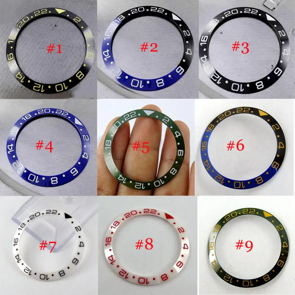 

High Quality 38mm Watch Ceramic Bezel Ring Insert Fit for 40mm Automatic Men's Watch