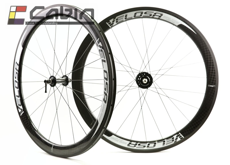 Velosa Super Sprint 50 track bike carbon wheels,700C fixed gear carbon wheelset