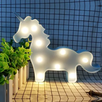 

AmmToo Led Animal Pony Lamp Holiday Light Xmas Luces De Navidad New Year Decoration Desk Lighting Battery Operate For Kids Gift