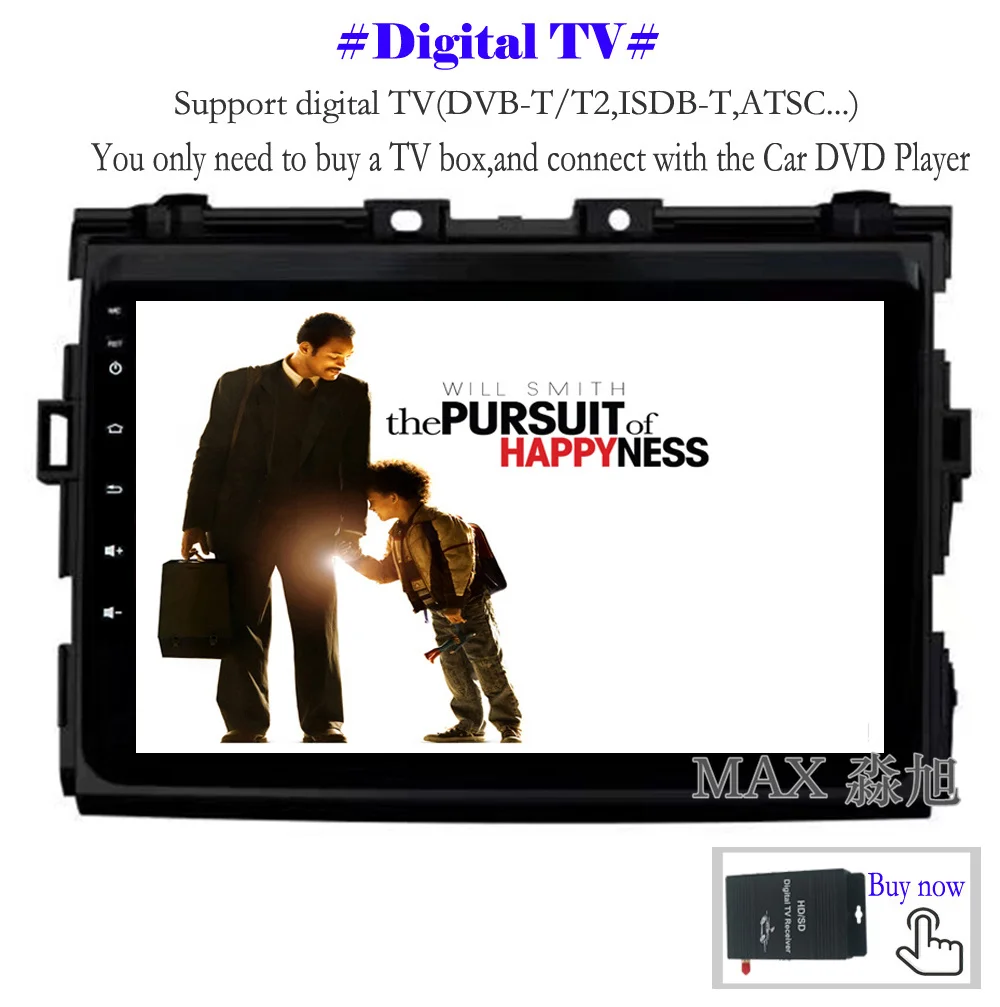 Sale MAX IPS 2.5D 2G 32G Android 8.1.0 Car DVD Player for Toyota Previa/Estima/Tarago/Canarado 2006-2012 Car Radio RDS GPS Free Map 10