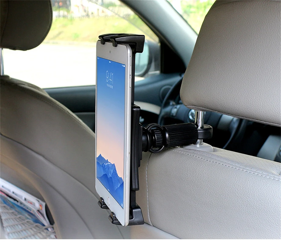 Автомобильный держатель для планшета YPAY для iPad Pro 12,9, регулируемый автомобильный подголовник, подставка на заднее сиденье, кронштейн для 4,7-13 дюймового мобильного телефона, ПК