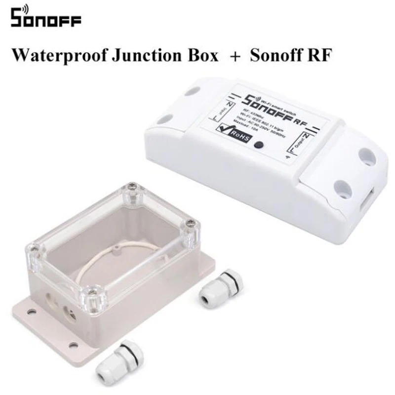 Sonoff IP66 водонепроницаемая распределительная коробка водонепроницаемый чехол водостойкий корпус Поддержка Sonoff Basic/RF/Dual/Pow для рождественских елок