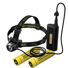 NITECORE HC70 налобный фонарь CREE XM-L2 U2 1000 люмен перезаряжаемый водонепроницаемый+ 2 шт.* 18650 литий-ионные аккумуляторы