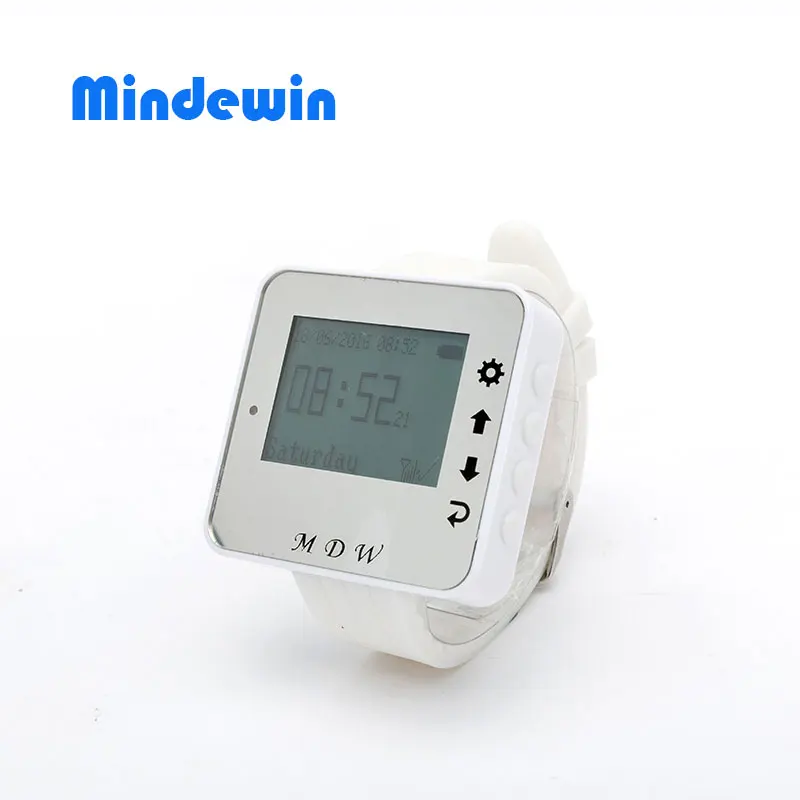 Беспроводные наручные часы Mindewin пейджер система вызова официанта Relogio Inteligente
