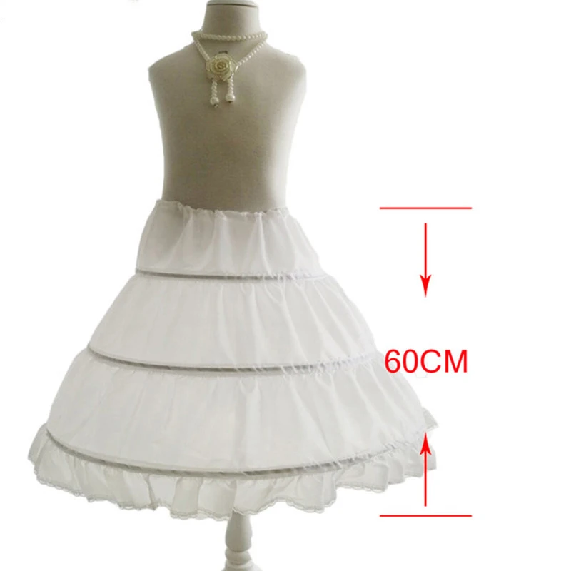 Top-Moda-Petticoat-Para-Vestidos-Da-Menina-de-Flor-Crian-a-Curto-3-Anel-Inchado-Underskirt
