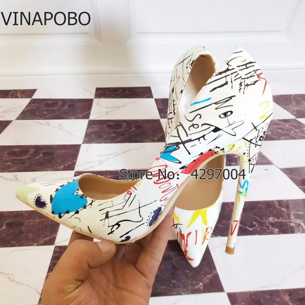 1Brand-Shoes-Women-High-Heels-12-CM-Women-High-Heels-Gift-Shoes-High-Heels-White-Printed (3)-003