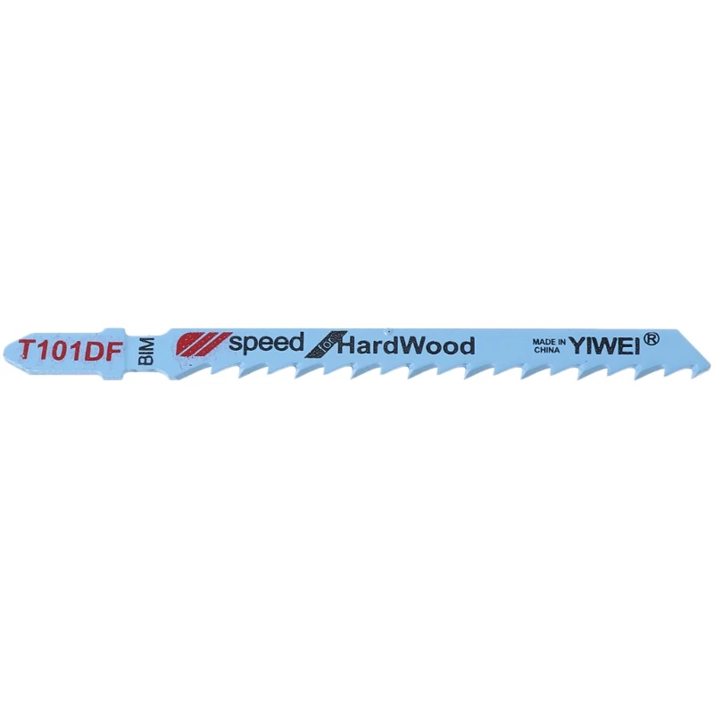 

5 Pcs T101DF Bi-metal T-Shank Jigsaw Blades Cutting Tool Clean For Hardwood 649E