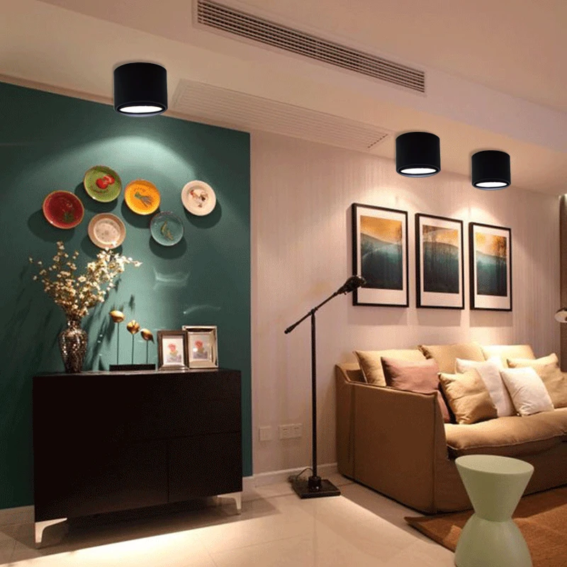LED Ceiling light Surface Mounted Rotating Ceiling lamps Cylinder 5W 7W 9W 12W for Bedroom Living Room Study Office Shop Studio