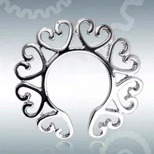 1 пара, модная хирургическая сталь, не пирсинг, клипса на соске, сердце, дизайн, кольцевой щит, модные ювелирные изделия для тела, кольца на соски