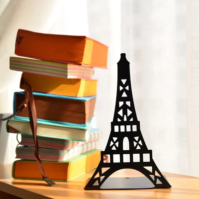 2pcs Pair Korean Large Fashion Bookshelf Metal Bookend Eiffel