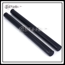 2 шт. 22 мм 7/" Черный углеродного волокна рукоятки Ручка трубки бар клип на замену для мотоцикла Уличный велосипед