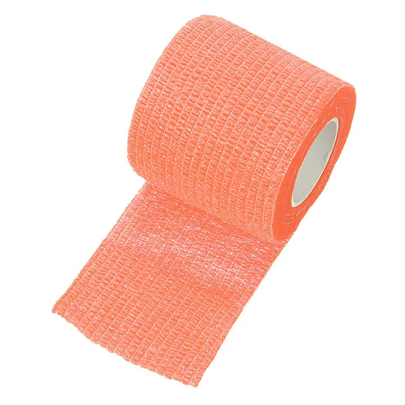 Dark Orange Клейкая эластичная повязка на запястье, поддержка первой помощи, медицинский уход за здоровьем, марлевая лента, защита пальцев 450x5 см - Цвет: Dark Orange