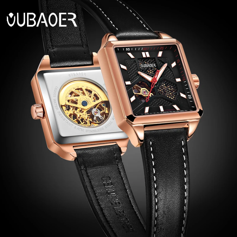 

Relogio Masculino 2017 OUBAOER Men's Sports Automatic Watch Men Top Brand Luxury Designer Mechanical Watch Man Gold Clock male