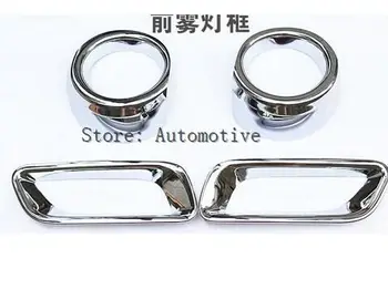 

]Chrome Front and Rear Fog Light Lamp Cover Trim 4pcs For Subaru XV Impreza Hatchback 2012 2013 2014 2015