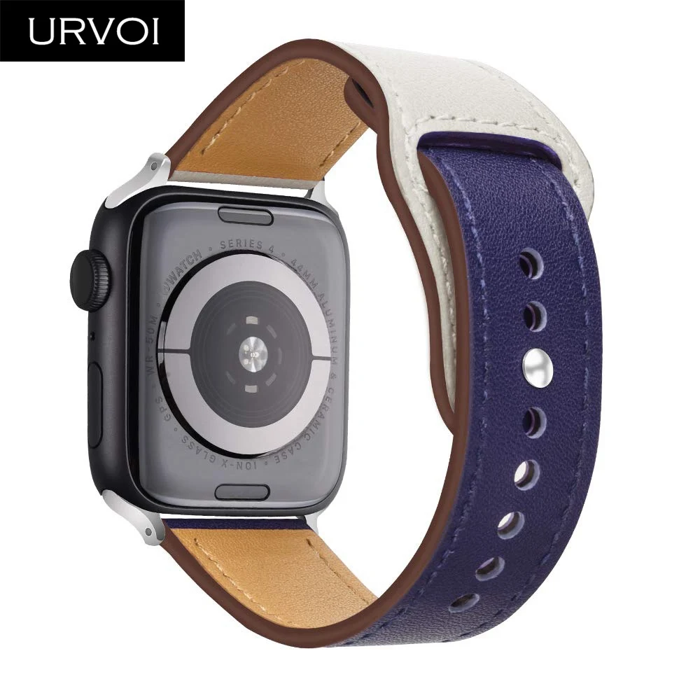 Ремешок URVOI для apple watch series 54 3 2 1 из натуральной кожи Swift iWatch с застежкой на запястье