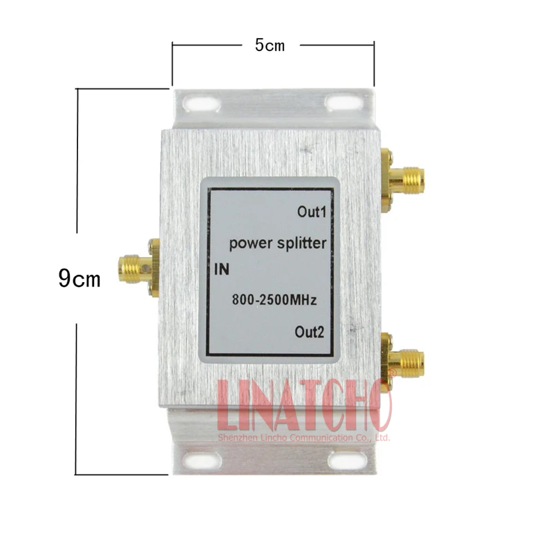 

2 Way SMA connector Micro-strip Power Splitter 380-2500MHz Signal Booster/Repeater Divider