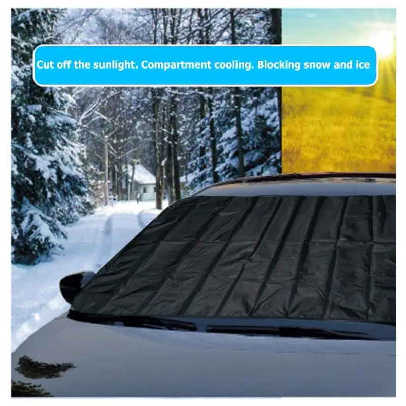 Лобовое стекло для автомобиля, защита от снега, защита от льда, защита переднего и заднего ветрового стекла, защита от солнца, защита от снега