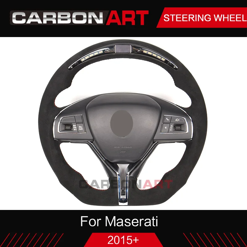 

LED display steering wheel for Maserati for ghibli LCD RACE DISPLAY STEERING WHEEL with data update led steering