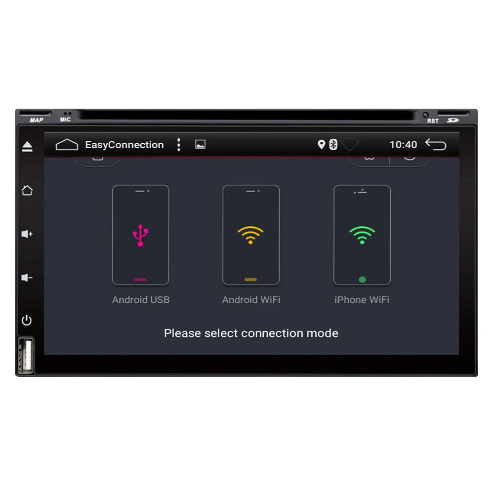 Eunavi Quad Core 2 din android 7.1 car dvd player universal 2din GPS Navigation audio stereo radio with WIFI+bluetooth+camera