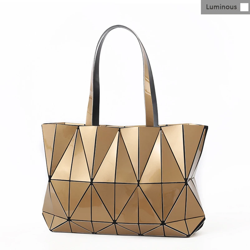 Nevenka Women Luminous Handbag Leather Shoulder Bag Women Geometric Handbags 2018 Large Tote Bag for Women Leather Crossbody Bag05