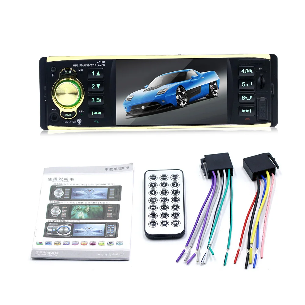 

Sunydeal 4.1'' 1080P Screen MP5 MP4 player with bluetooth Music Video Player Car Autoradio Auto Media Player Stereo Radios 4019B