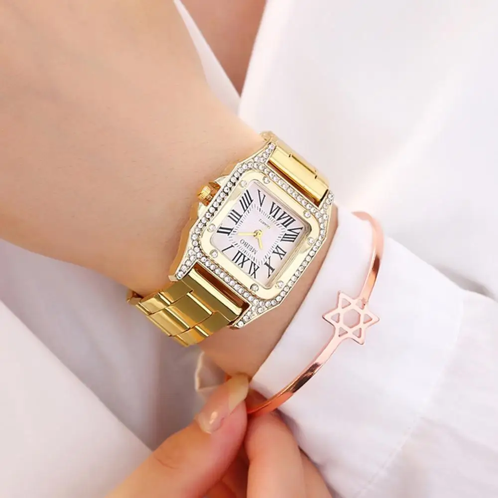 Fashion Rhinestone Diamond Women Bracelet Watch Top Luxury Brand Ladies Wrist Watches Silver Steel Female Clock Relogio Feminino