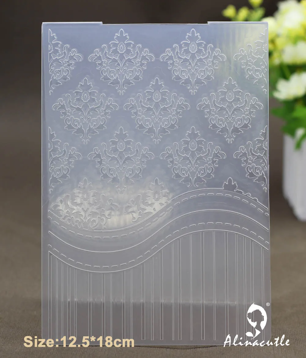 

12.5*18cm PLASTIC EMBOSSING FOLDER scrapbook album card vintage background decoration paper craft making