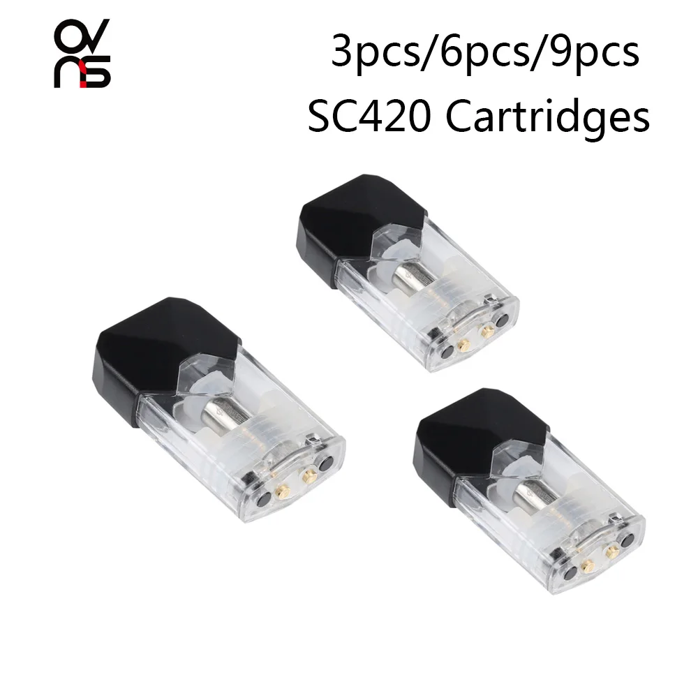 9 шт. оригинальные картриджи Ovns SC420 Pod вейп капсулы 1 мл аксессуары для электронных