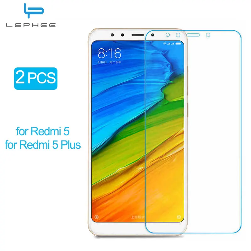 

2 Pcs for Xiaomi Redmi 5 Plus Tempered Glass for Redmi 5 Plus Screen Protector Film Xiomi Redmi 5 Plus Protective Glass