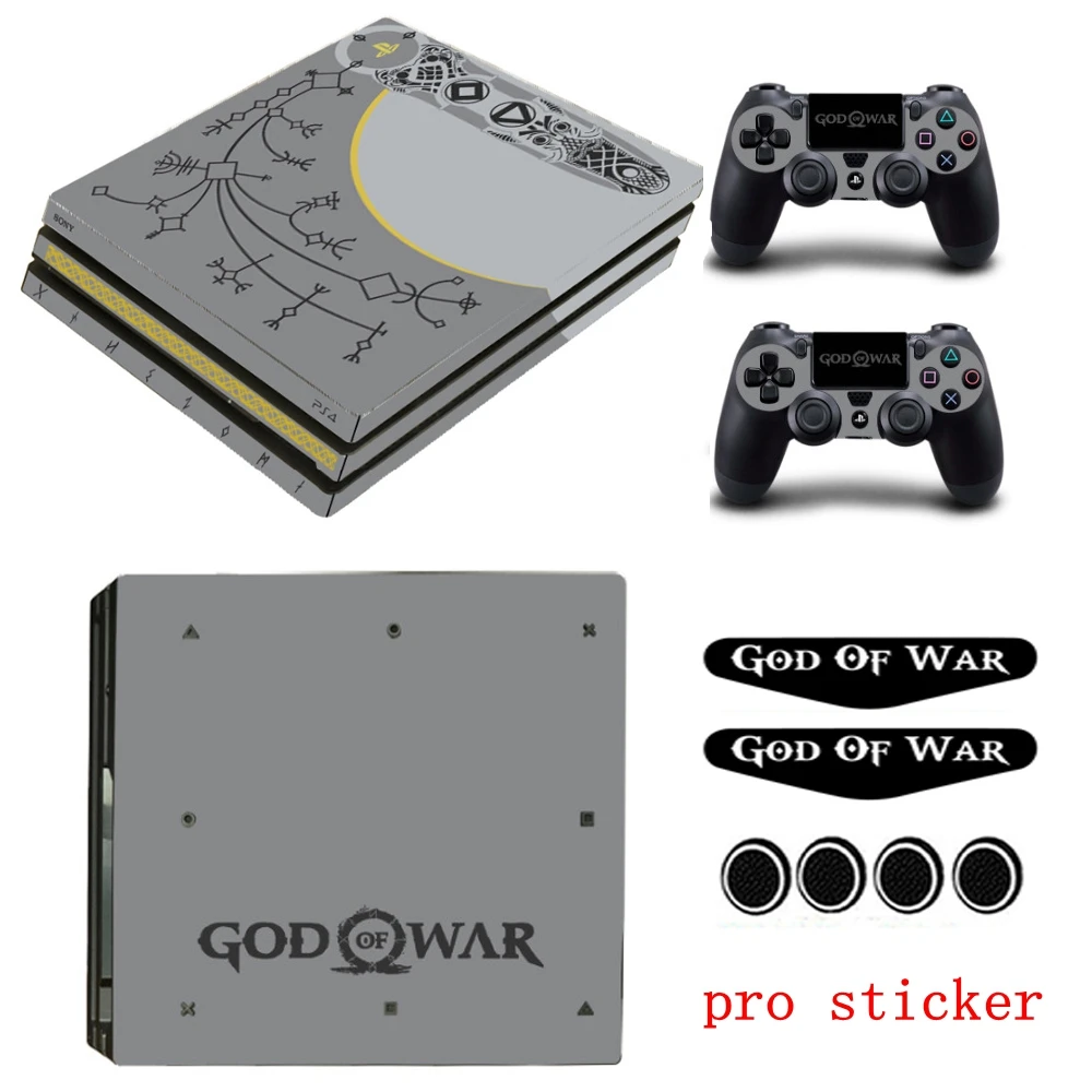 Наклейки God Of War Limited Edition для PS4/PS4 Slim/PS4 PRO чехол консоли и контроллера кожа