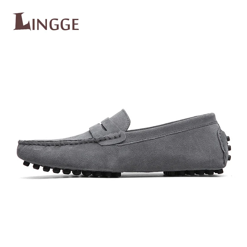 

2018 Autumn Breathable Moccasins Men Loafers Shoes Male Flats Genuine Leather Casual Shoes Walking Men Shoe