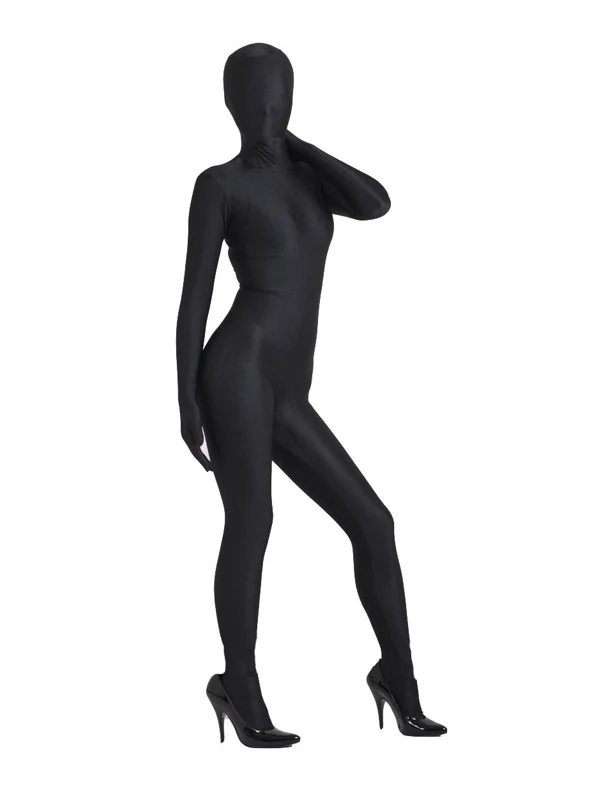 

Black Lycra Spandex full Bodysuit Zentai Second Skin Suit