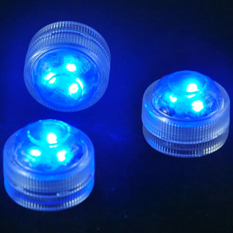 

20pcs Waterproof Submersible LED Lights Wedding Color Waterproof Submersible LED Tea Mini Party Light with Battery