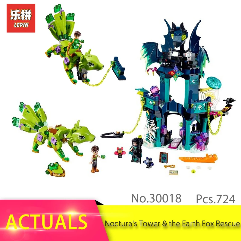 

B&P 30018 Elves Series The Noctura's Tower & the Earth Fox Rescue Model Building Block Brick Toys children Gift 41194